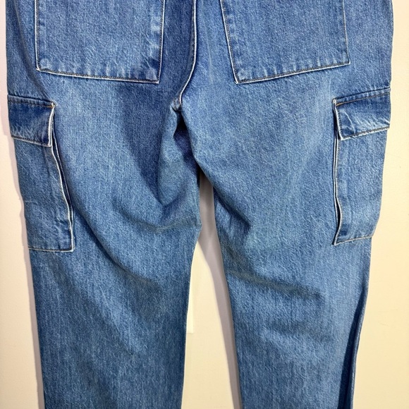 Aritzia Denim Forum The 90s Edie Lo-Rise Cargo Jeans Size 30 100% Cotton - Picture 9 of 16